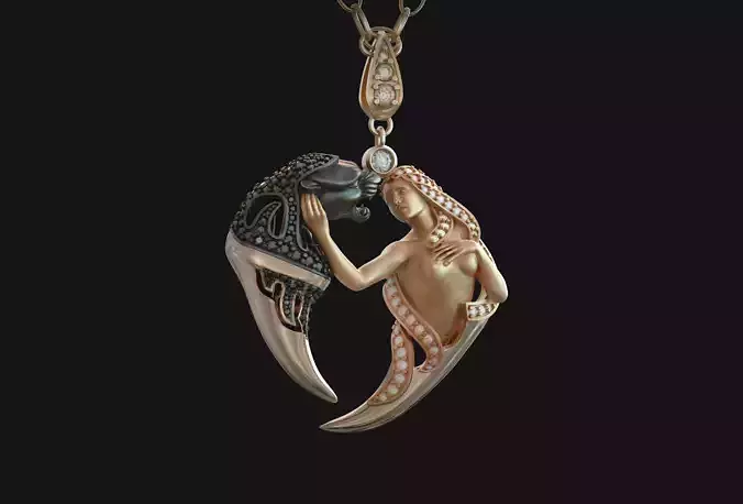 Pendant  Magerit Instinto 3D print model  3D print model
