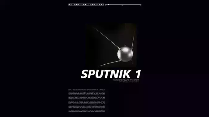 Sputnik spacecraft 3D model