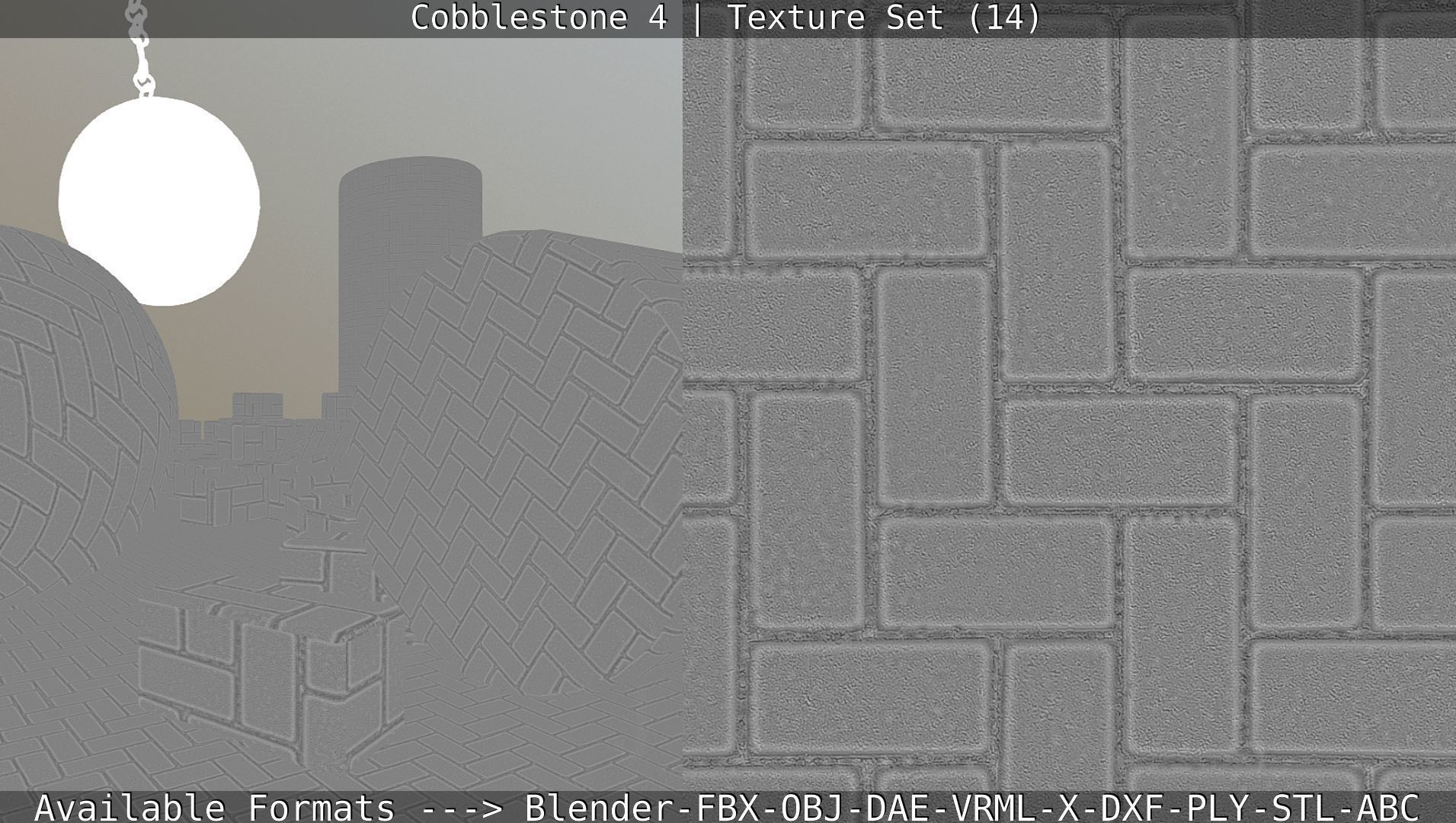 Cobblestone 4 -Texture Set 14 Texture_16