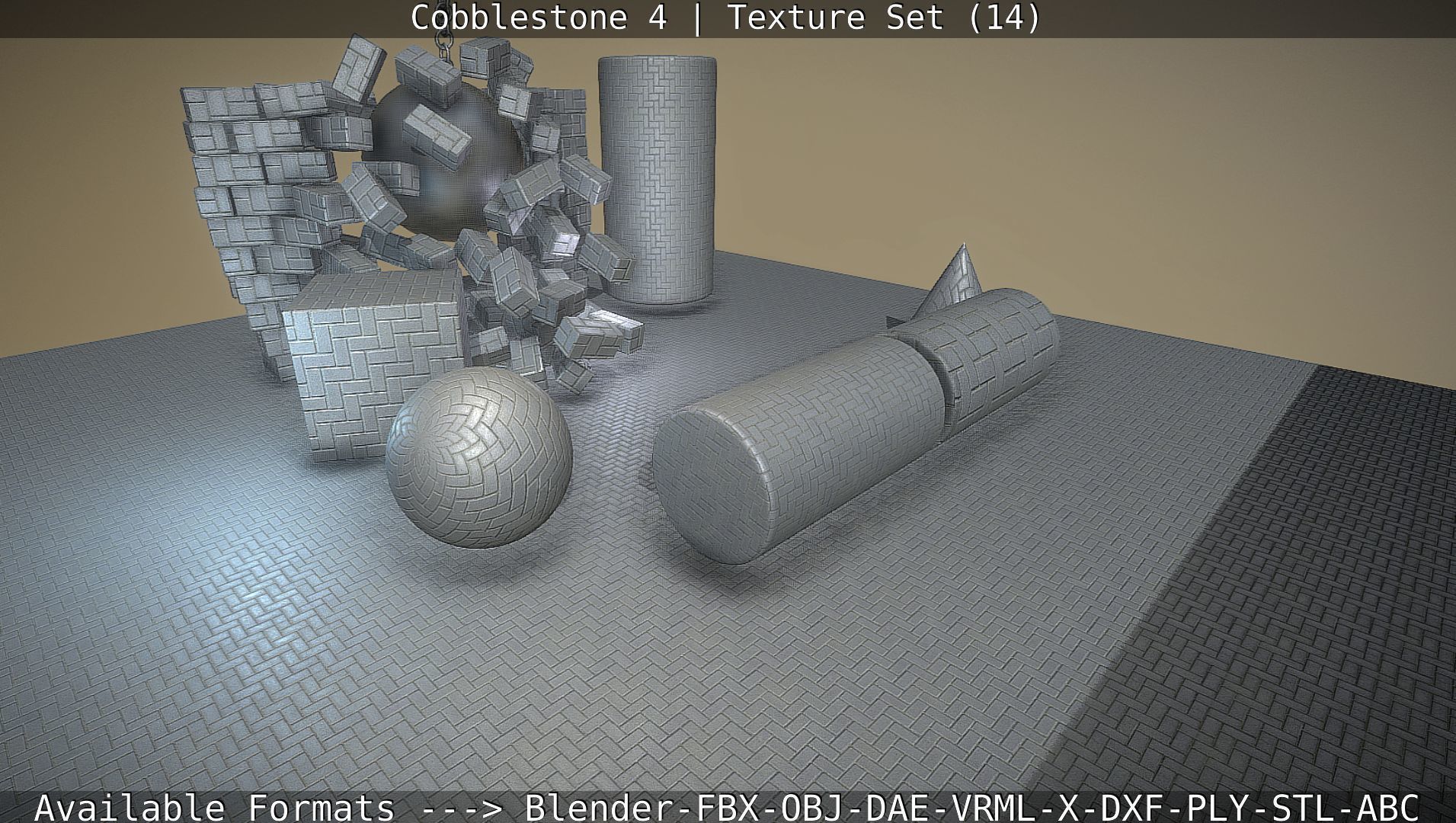 Cobblestone 4 -Texture Set 14 Texture_68