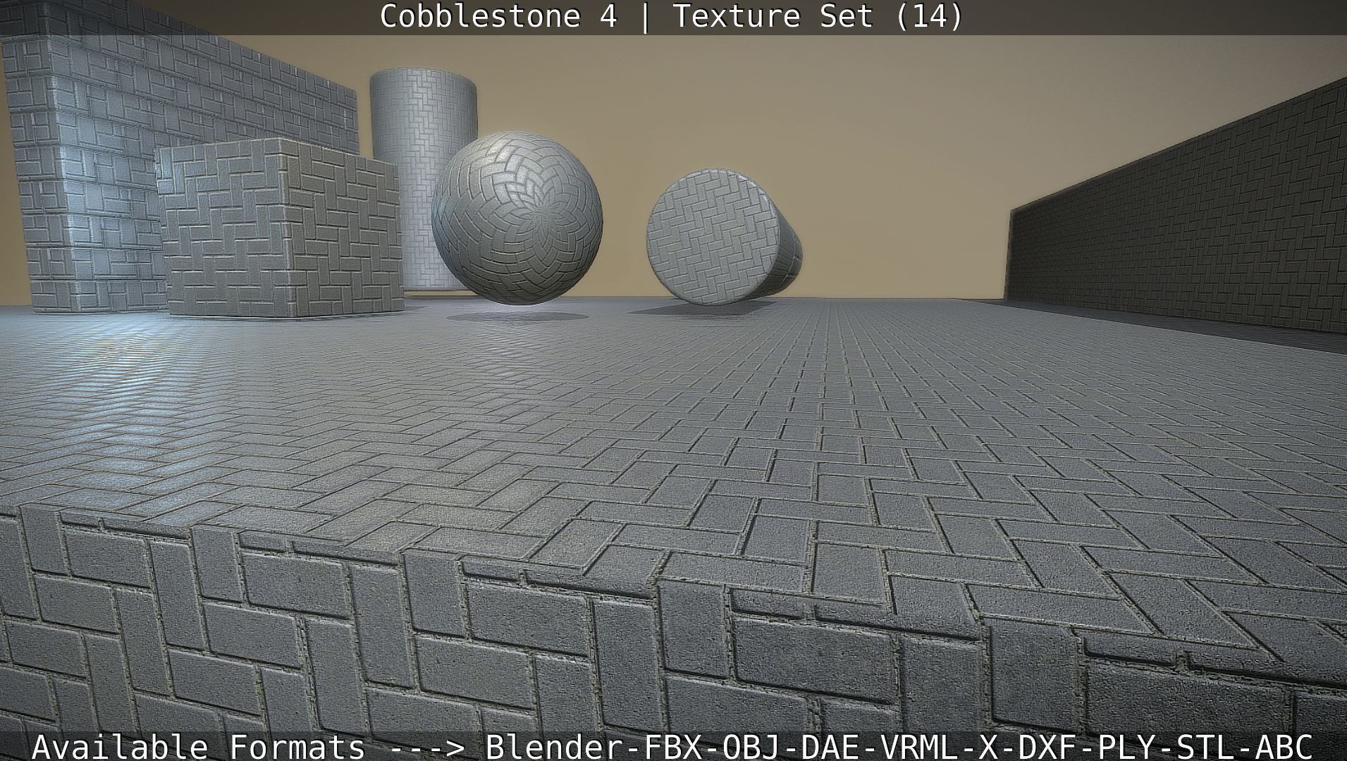 Cobblestone 4 -Texture Set 14 Texture_64