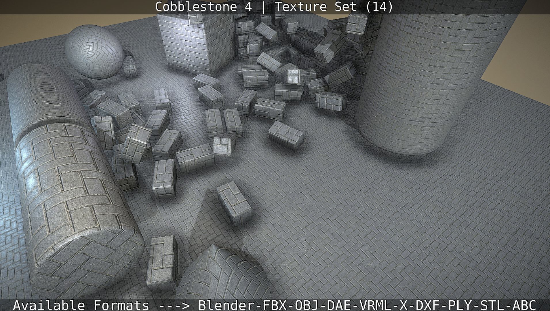 Cobblestone 4 -Texture Set 14 Texture_80