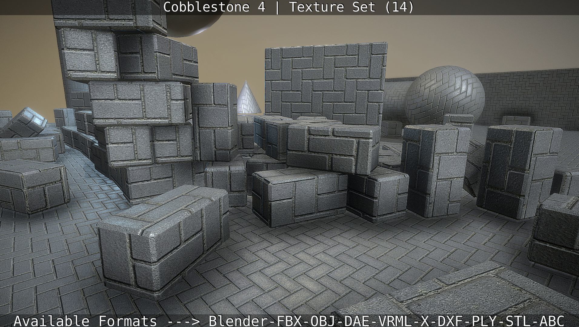 Cobblestone 4 -Texture Set 14 Texture_34