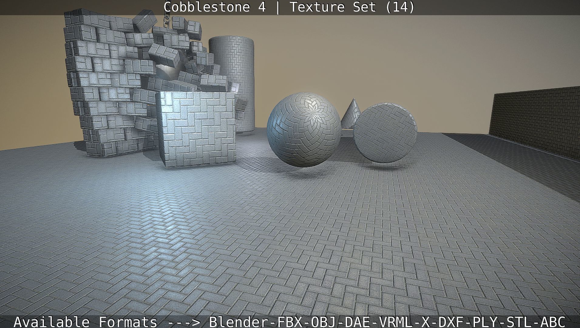 Cobblestone 4 -Texture Set 14 Texture_66