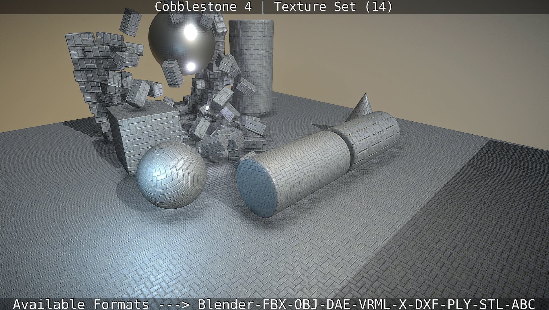 Cobblestone 4 -Texture Set 14 Texture_69