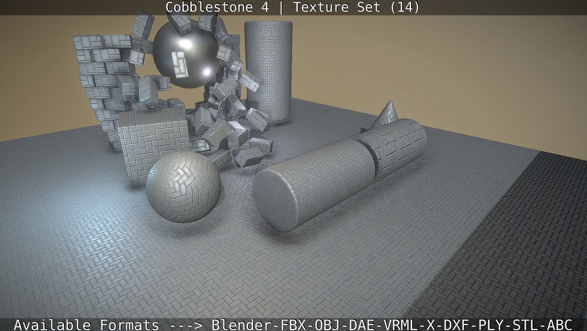 Cobblestone 4 -Texture Set 14 Texture_70