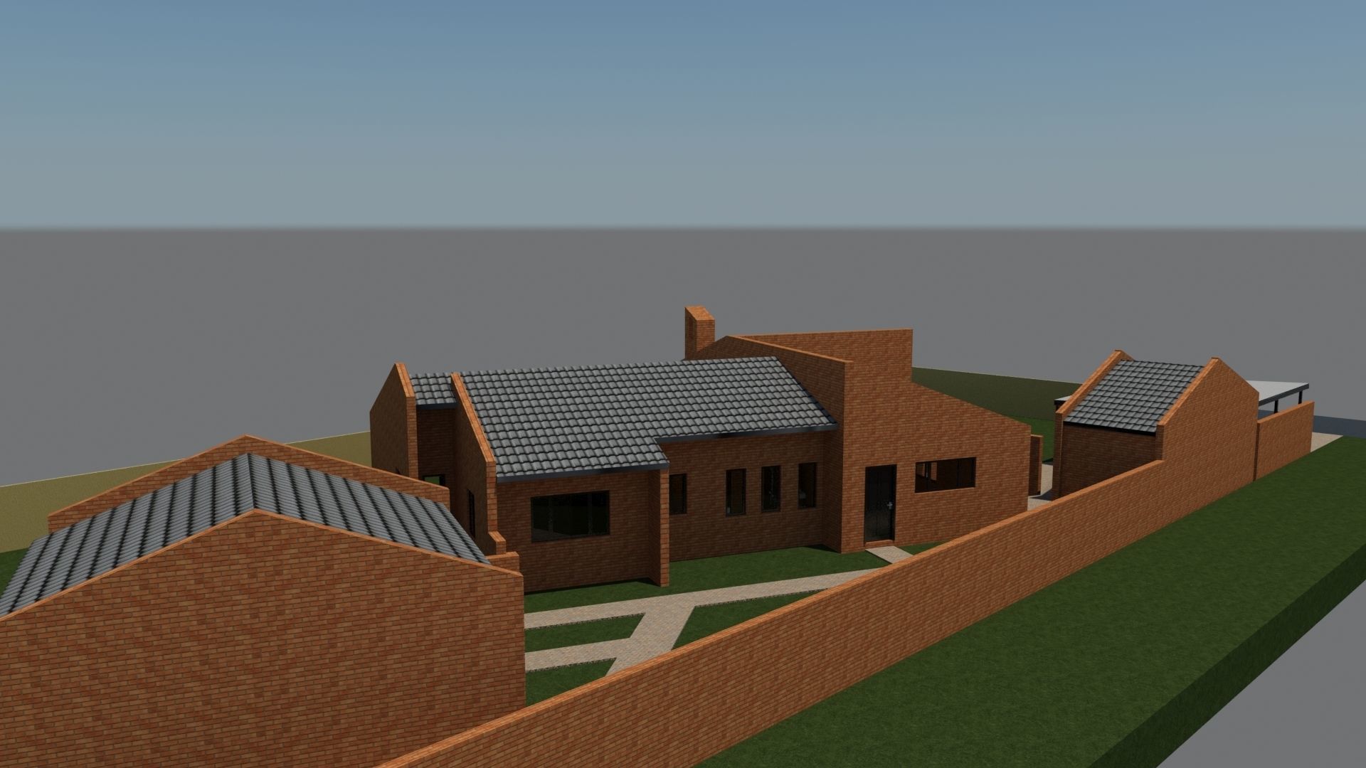 Architecture Exterior Home 1 3D model_1
