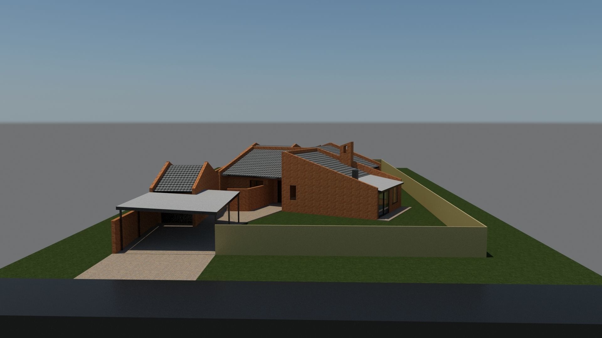Architecture Exterior Home 1 3D model_4