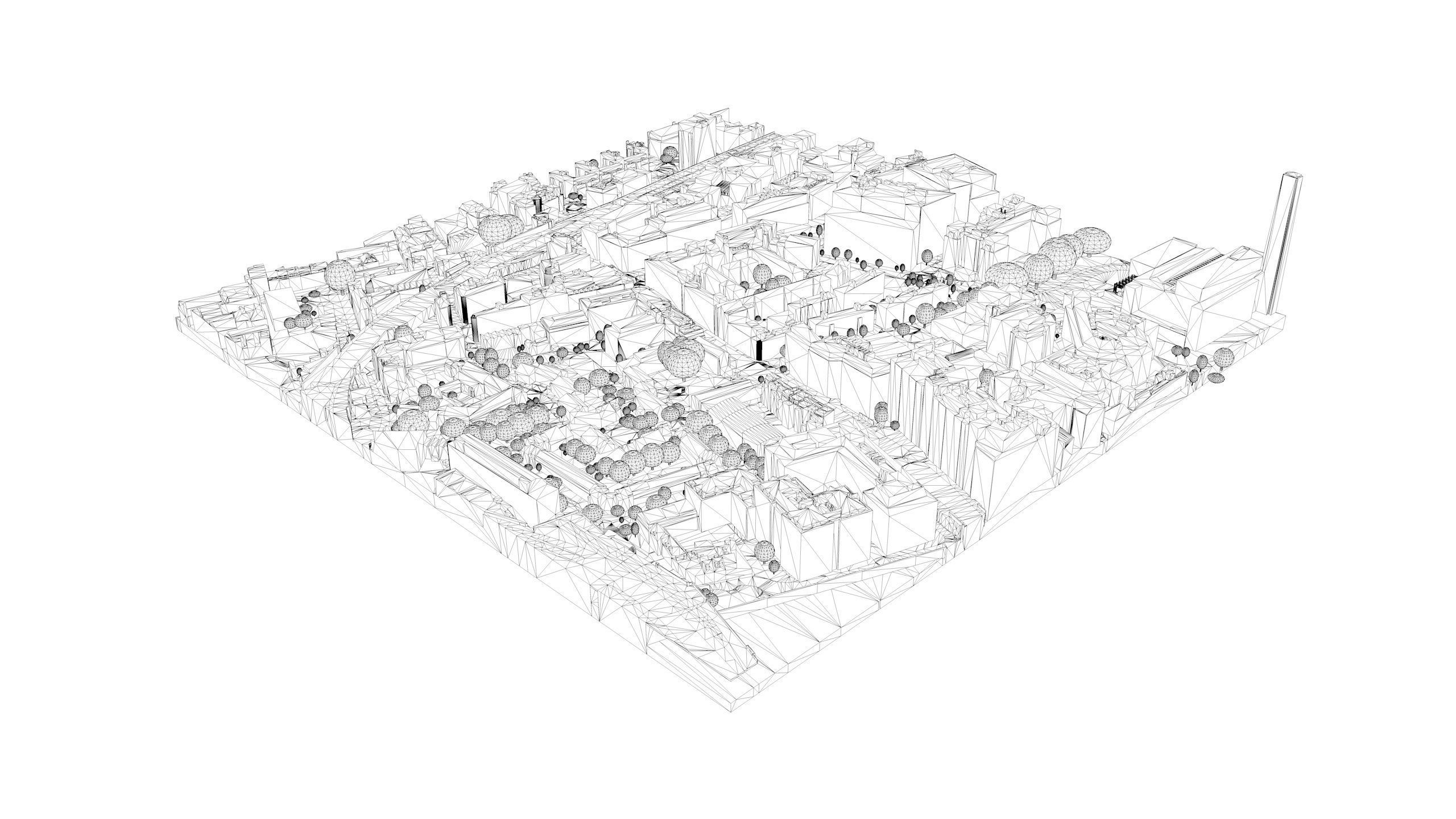 London city tile Level 2 block TQ3280 South West 3D model_8