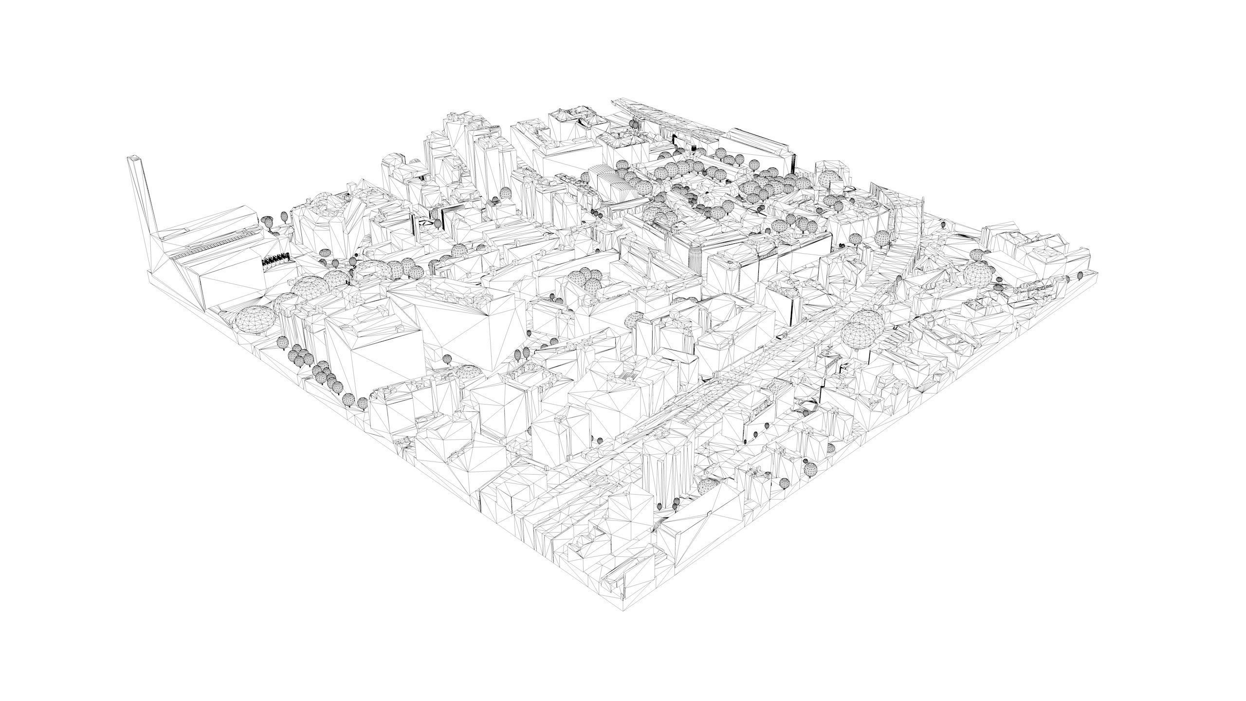 London city tile Level 2 block TQ3280 South West 3D model_2