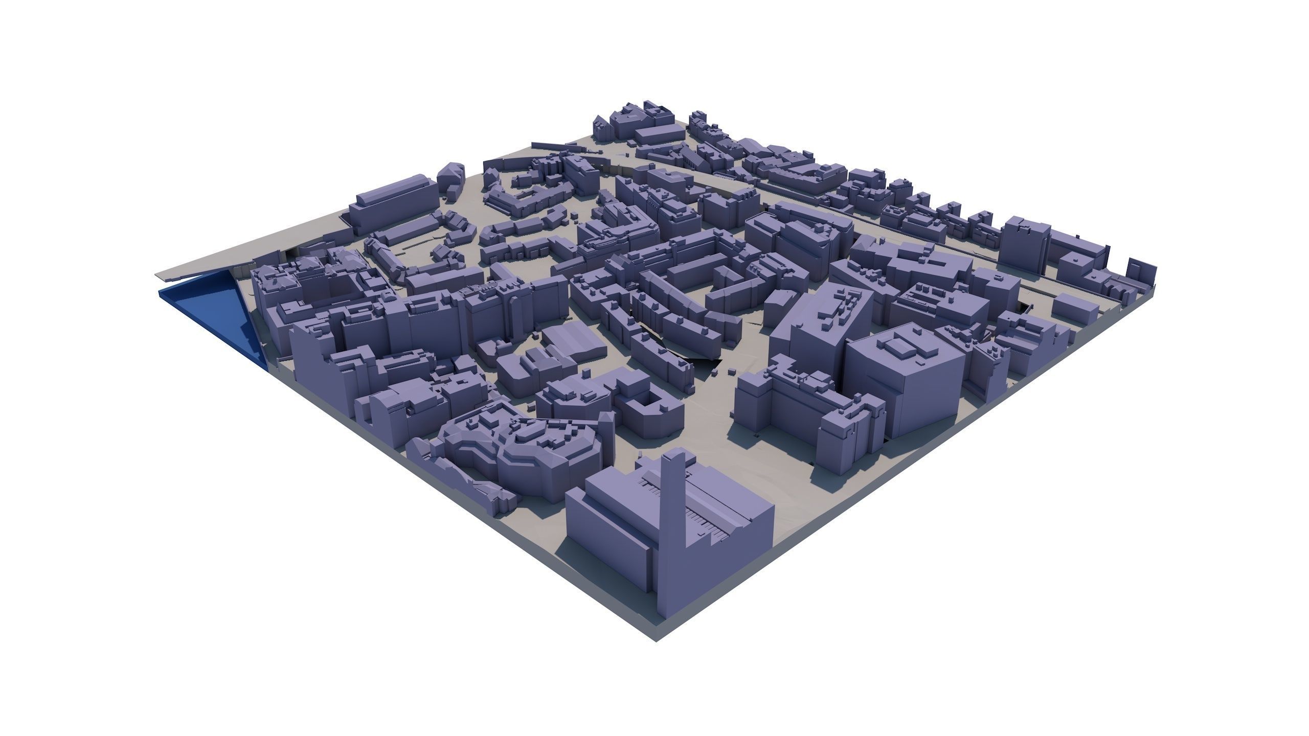 London city tile Level 2 block TQ3280 South West 3D model_10