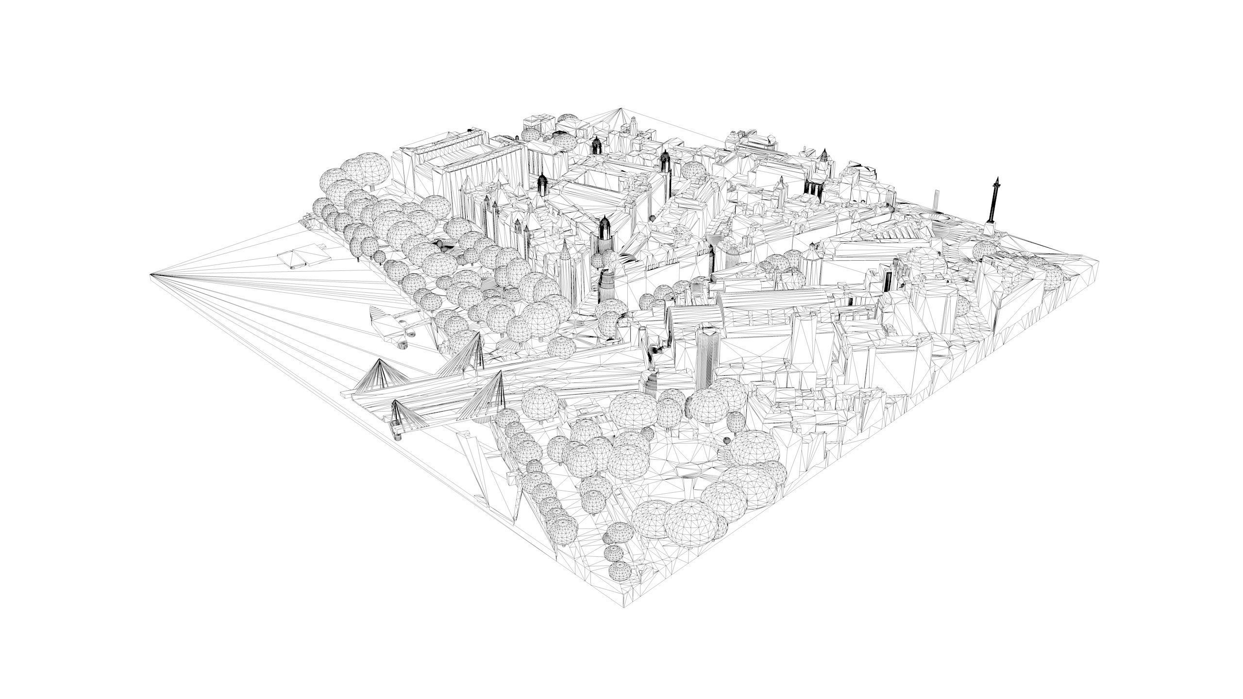 London city tile Level 2 block TQ3080 South West 3D model_7
