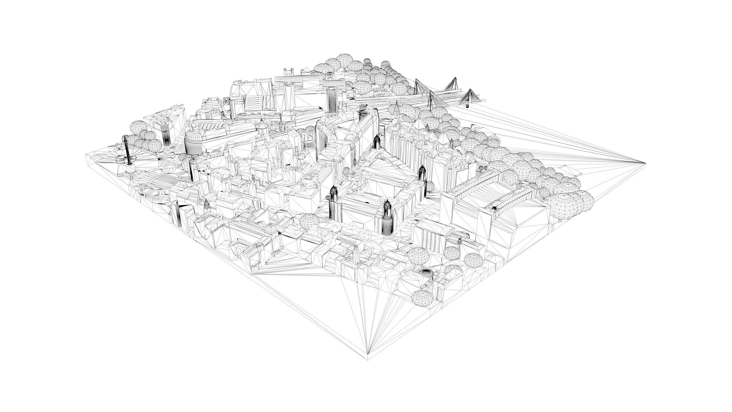 London city tile Level 2 block TQ3080 South West 3D model_5