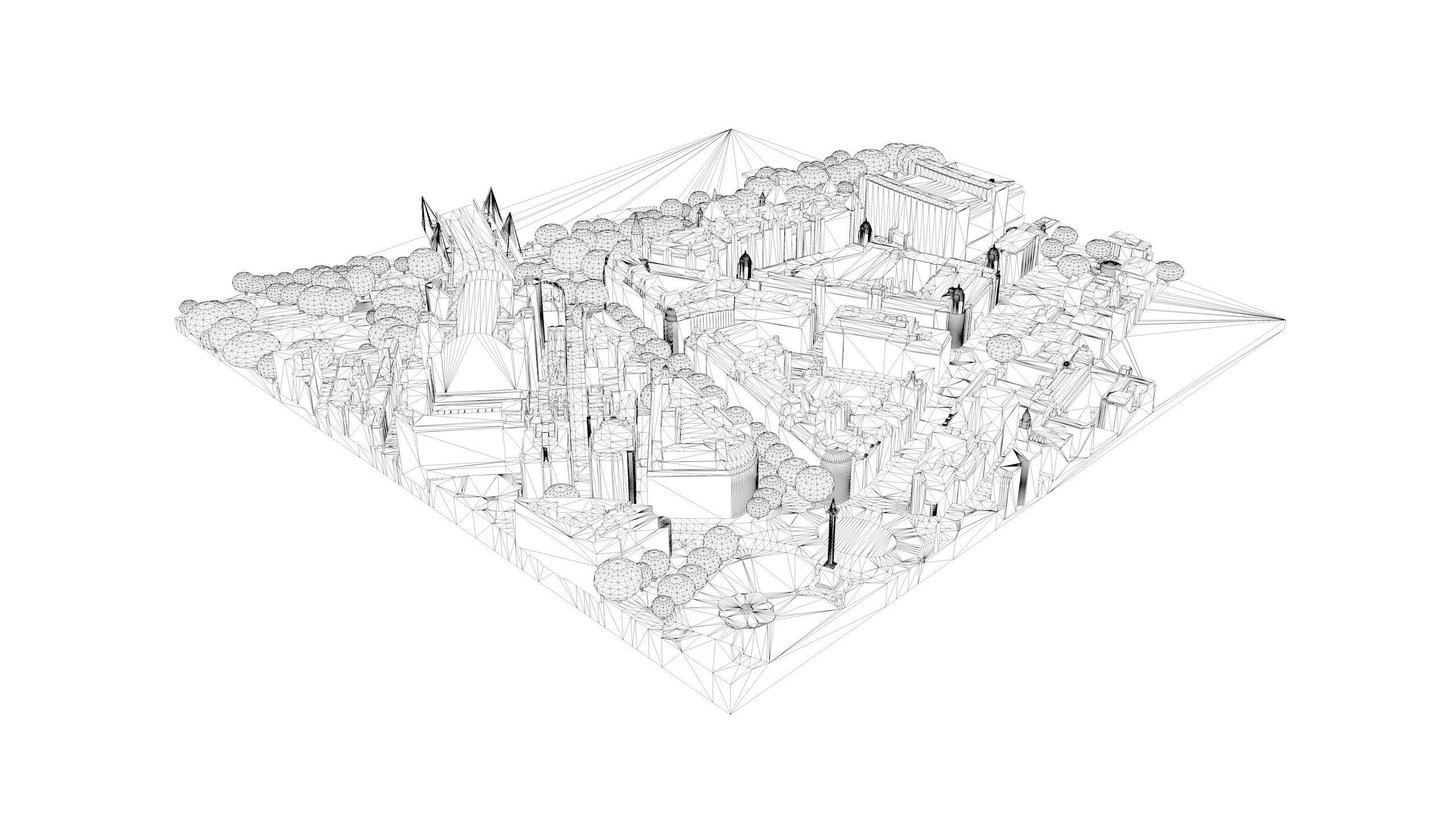 London city tile Level 2 block TQ3080 South West 3D model_9