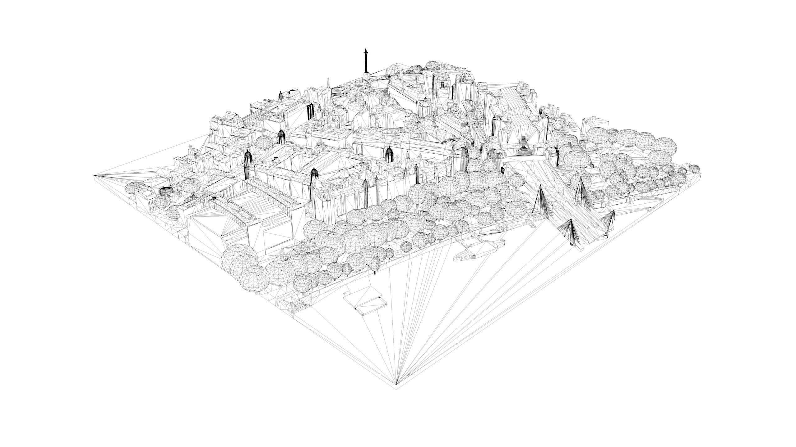 London city tile Level 2 block TQ3080 South West 3D model_3