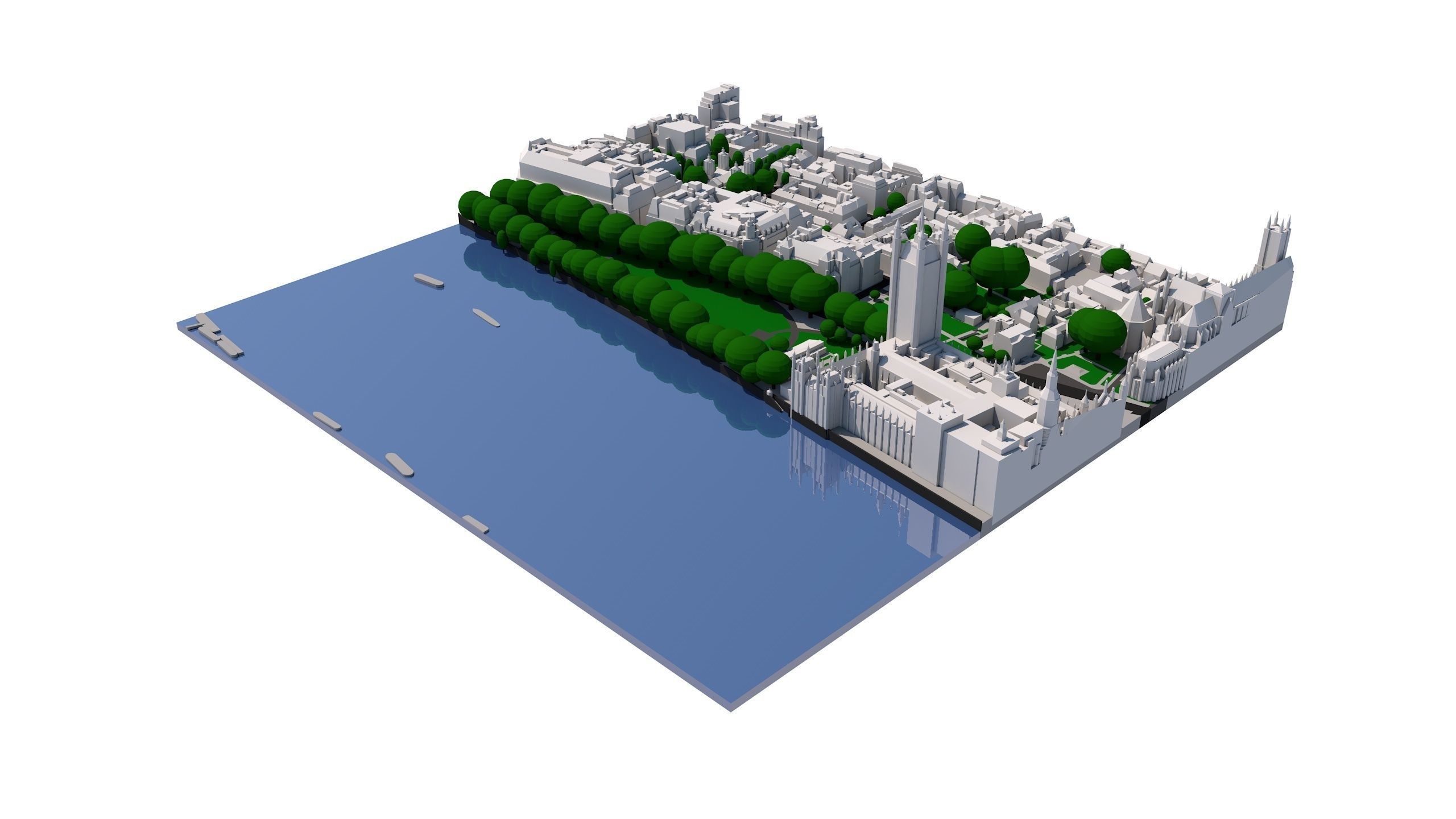 London city tile Level 2 block TQ3079 South West 3D model_6