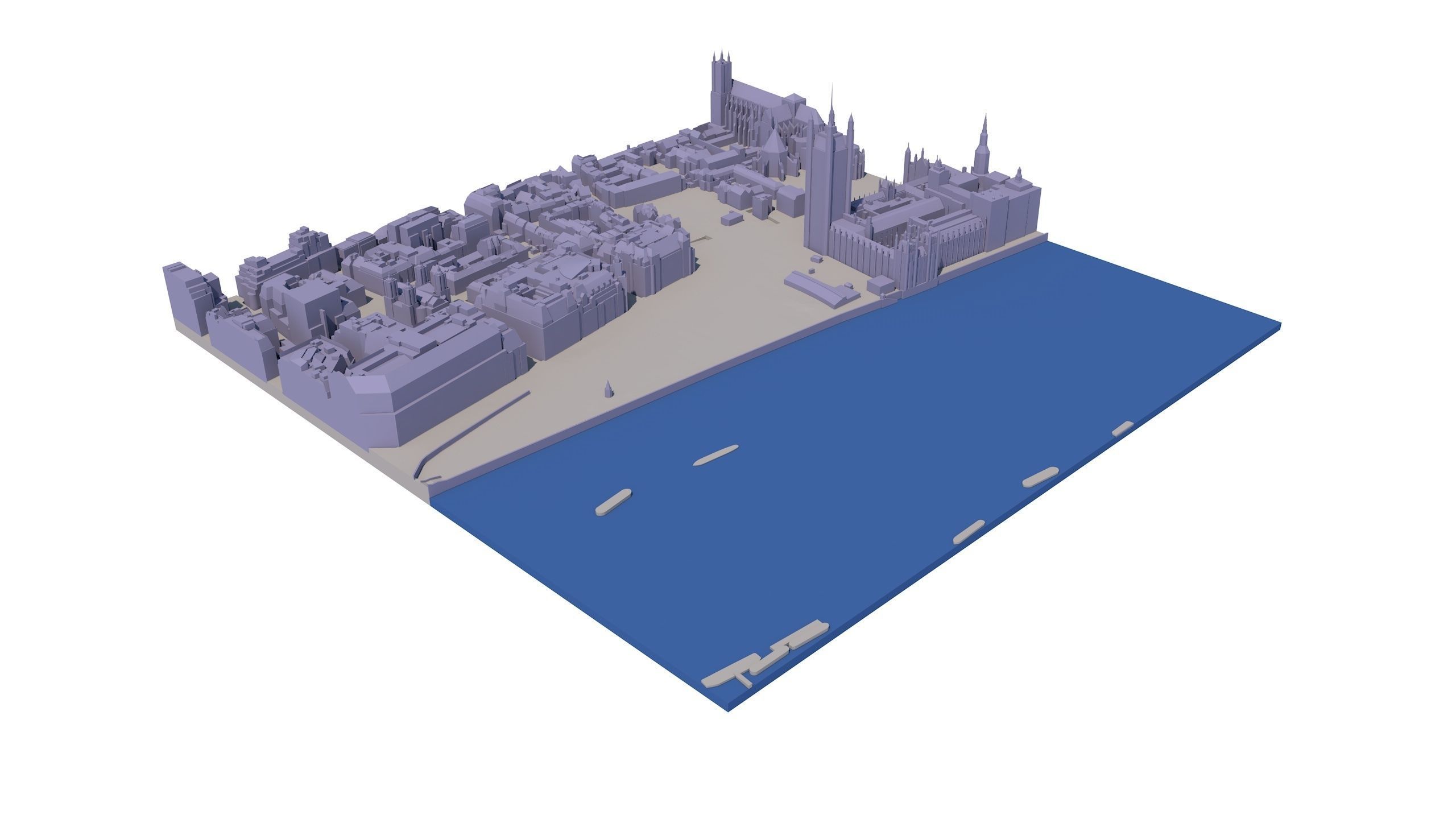 London city tile Level 2 block TQ3079 South West 3D model_4