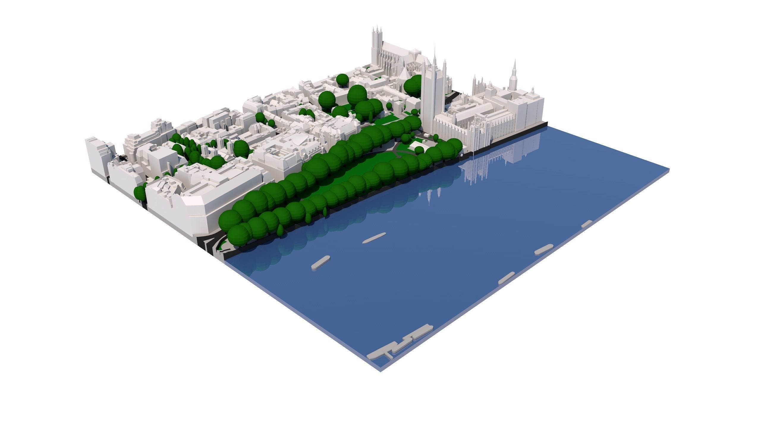 London city tile Level 2 block TQ3079 South West 3D model_3