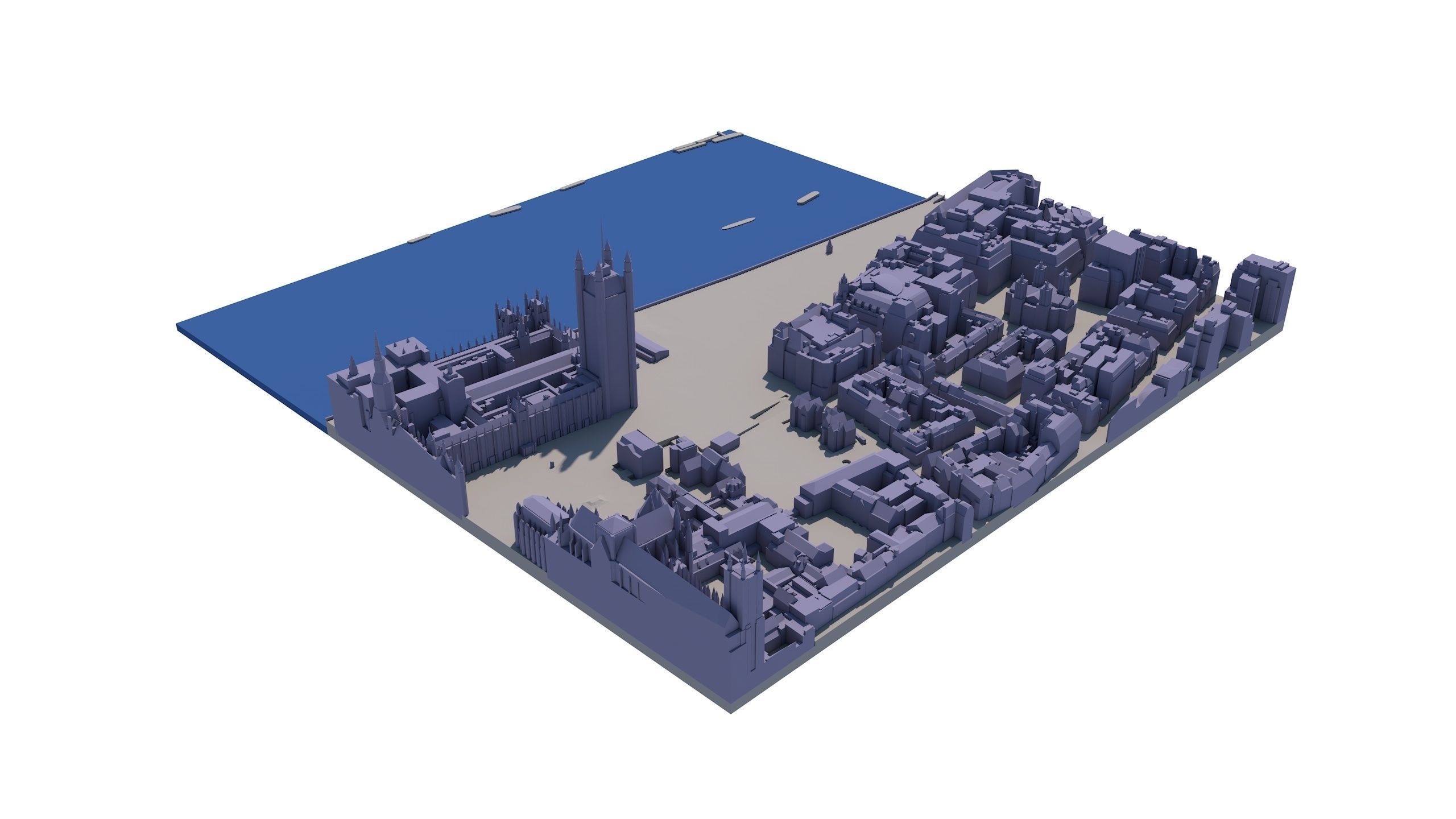 London city tile Level 2 block TQ3079 South West 3D model_10