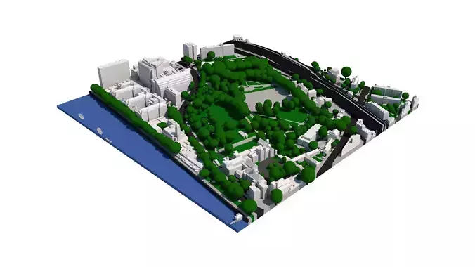 London city tile Level 2 block TQ3079 South East 3D model