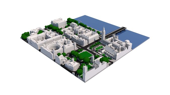 London city tile Level 2 block TQ3079 North West 3D model