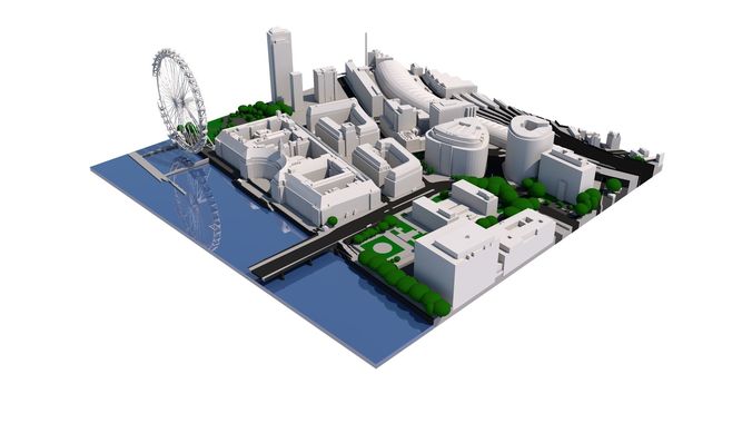 London city tile Level 2 block TQ3079 North East 3D model