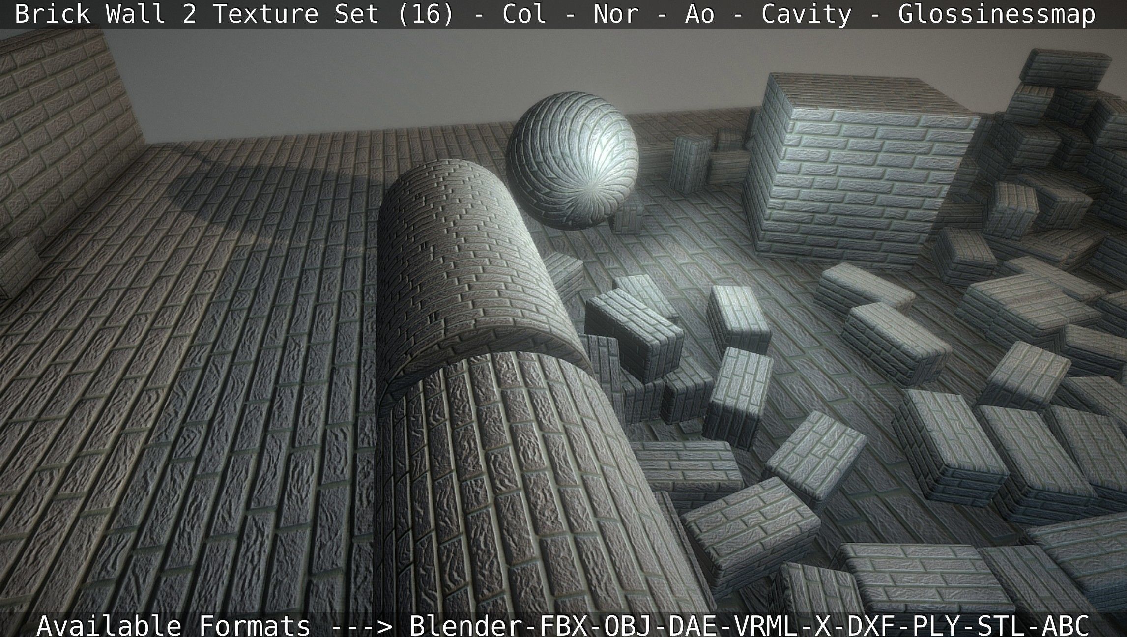 Brick Wall 2 - Texture Set 16 Texture_68