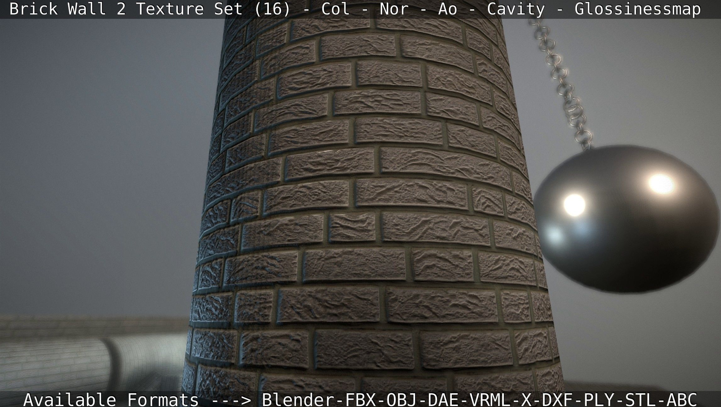 Brick Wall 2 - Texture Set 16 Texture_93