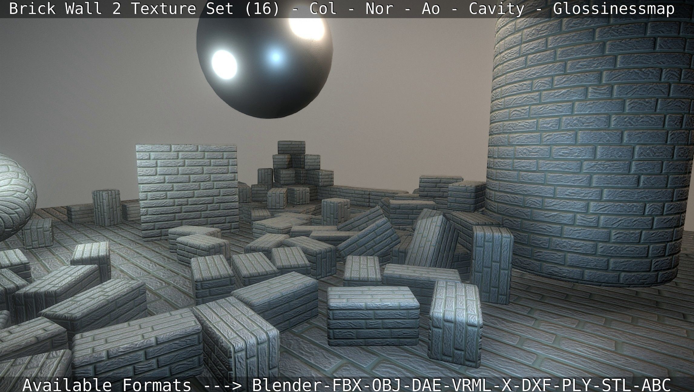 Brick Wall 2 - Texture Set 16 Texture_21