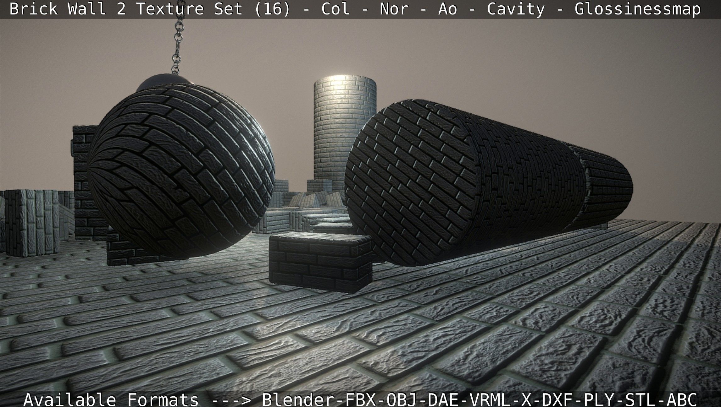 Brick Wall 2 - Texture Set 16 Texture_49