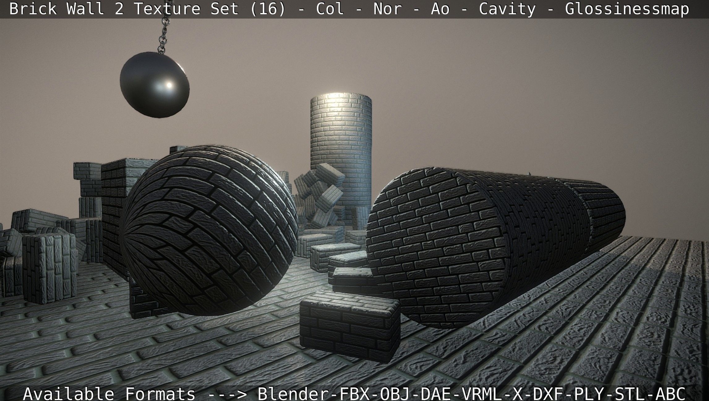 Brick Wall 2 - Texture Set 16 Texture_47