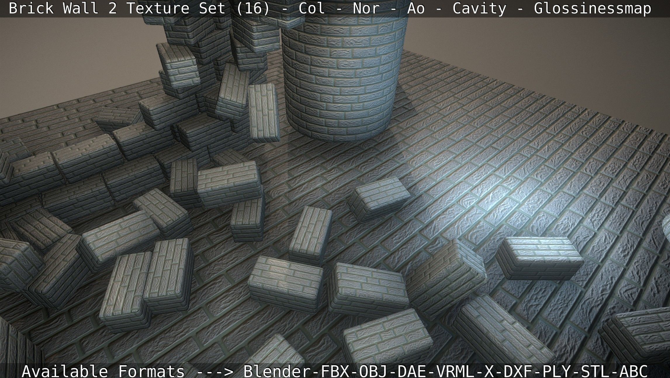 Brick Wall 2 - Texture Set 16 Texture_29