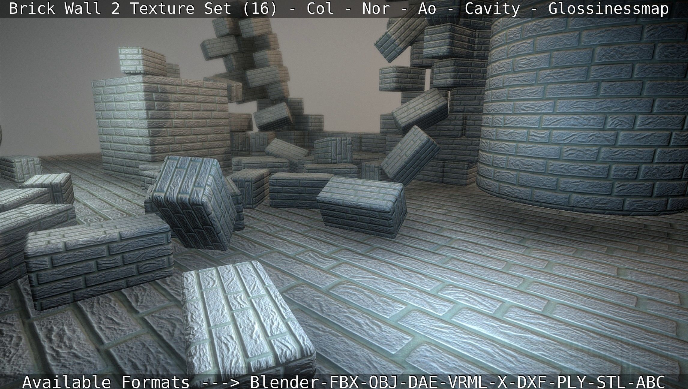 Brick Wall 2 - Texture Set 16 Texture_75