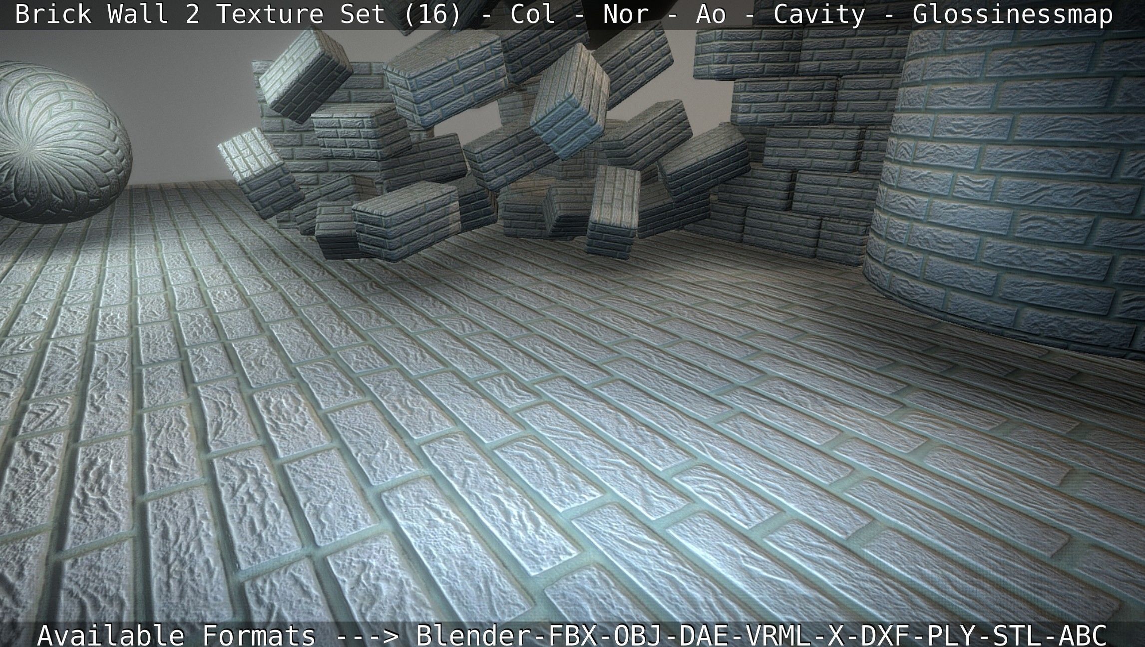 Brick Wall 2 - Texture Set 16 Texture_71