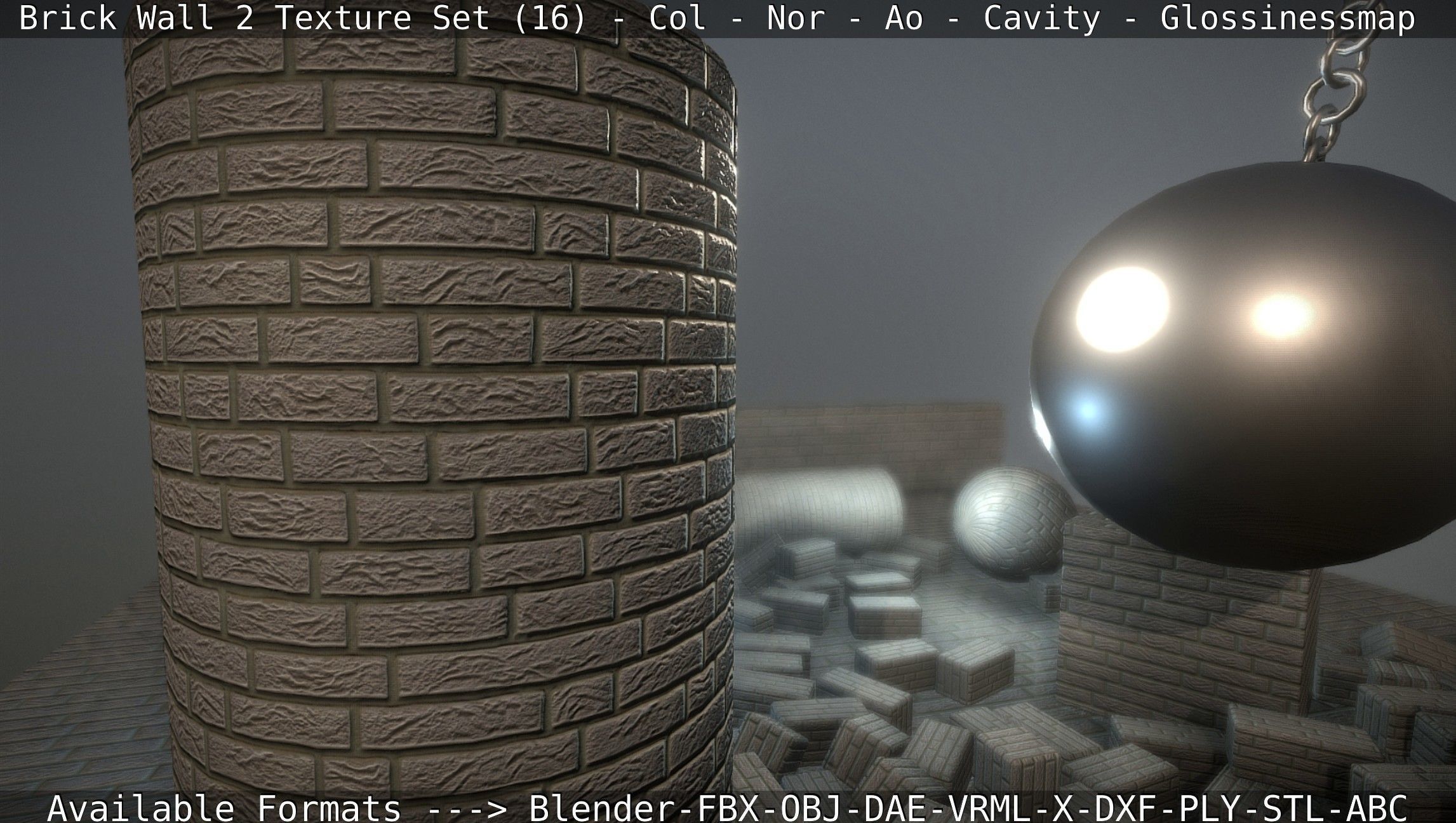 Brick Wall 2 - Texture Set 16 Texture_80