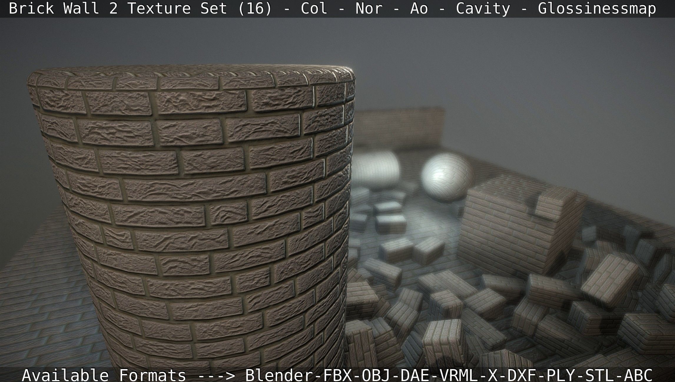 Brick Wall 2 - Texture Set 16 Texture_95