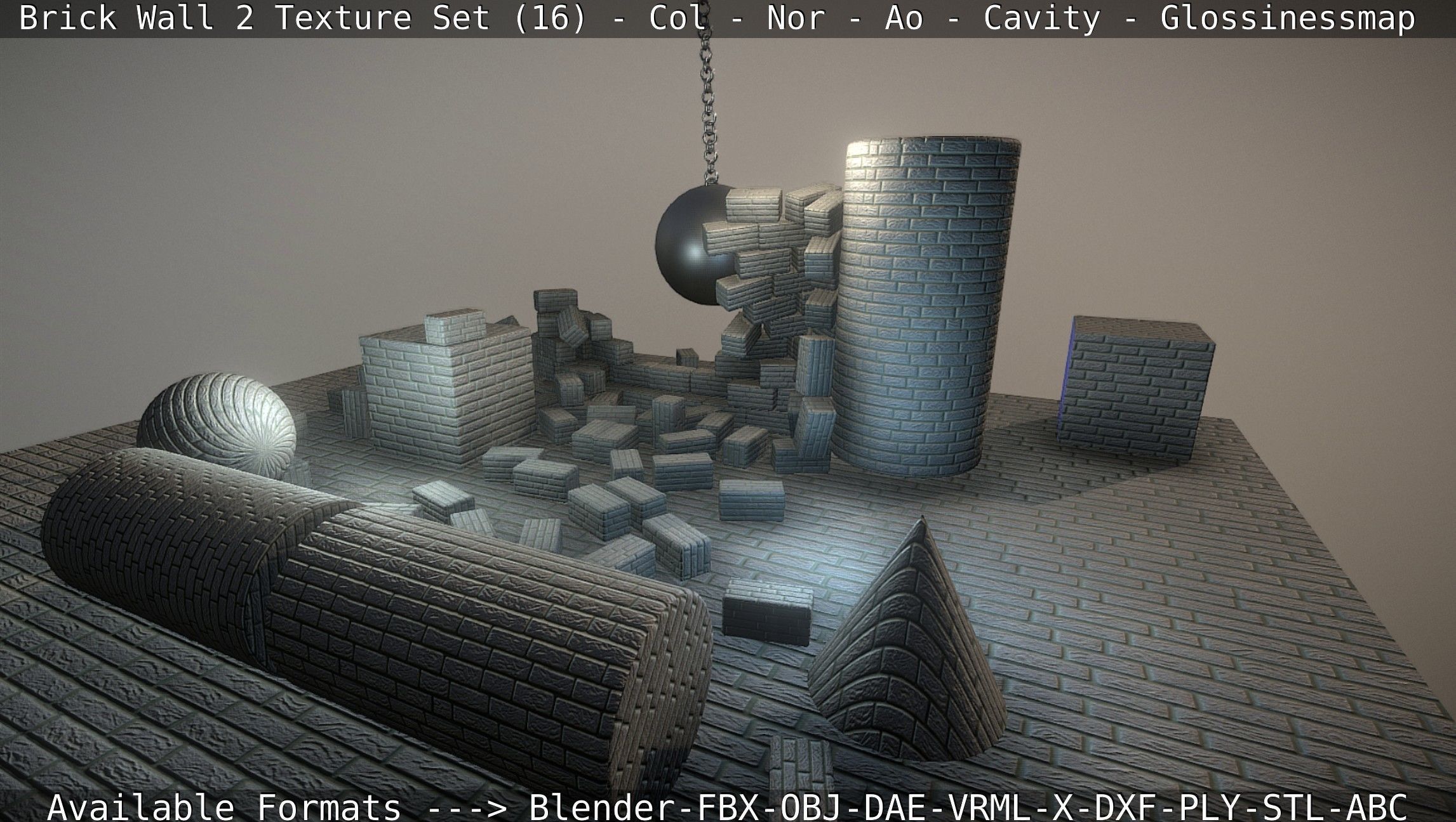 Brick Wall 2 - Texture Set 16 Texture_17