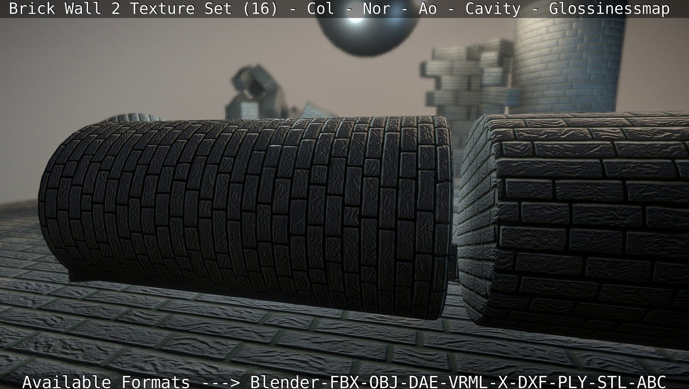 Brick Wall 2 - Texture Set 16 Texture_61