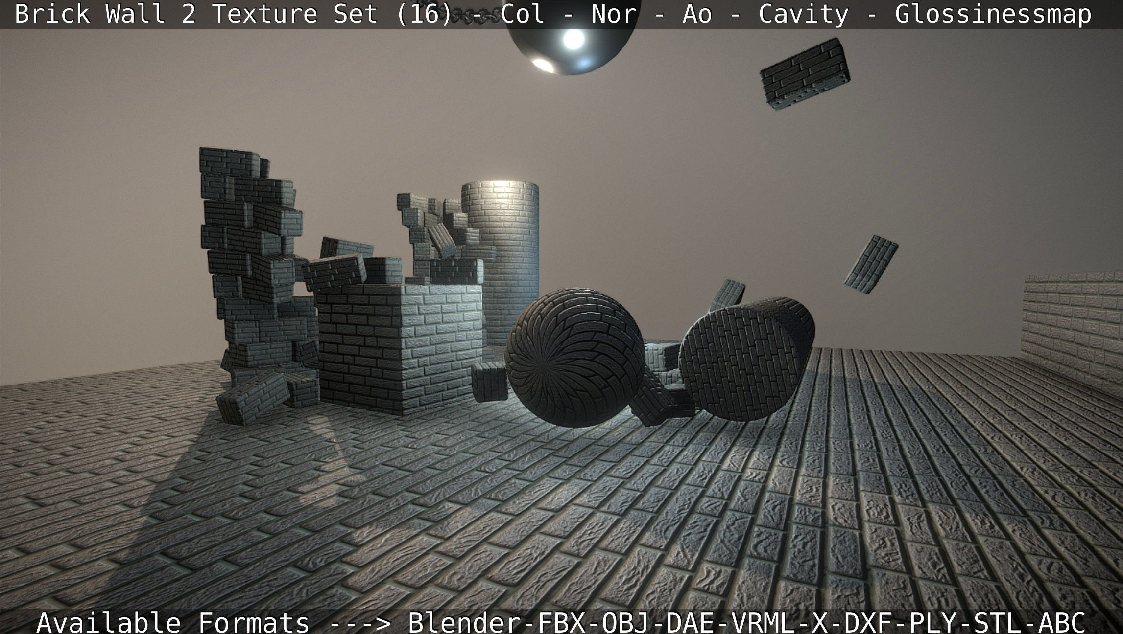 Brick Wall 2 - Texture Set 16 Texture_42