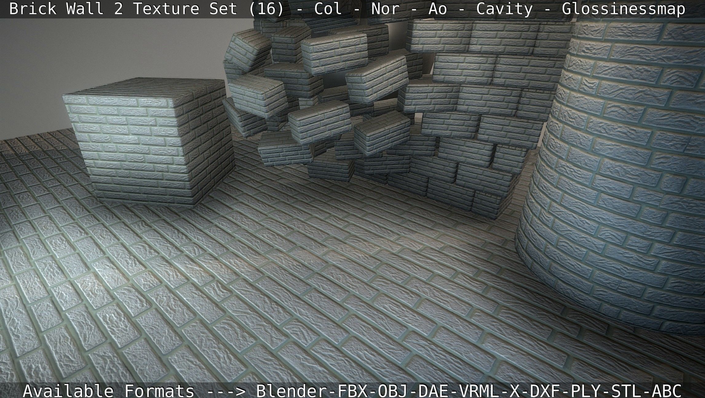 Brick Wall 2 - Texture Set 16 Texture_28