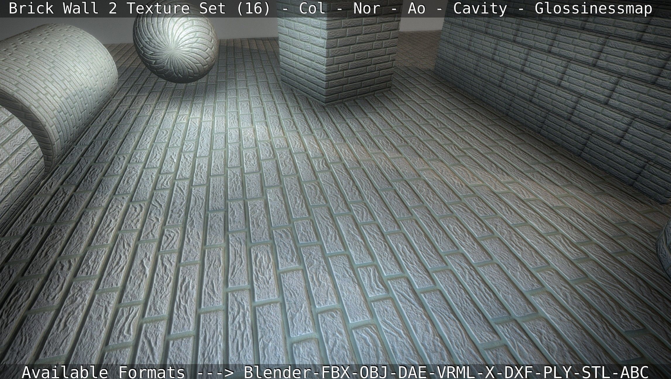 Brick Wall 2 - Texture Set 16 Texture_74