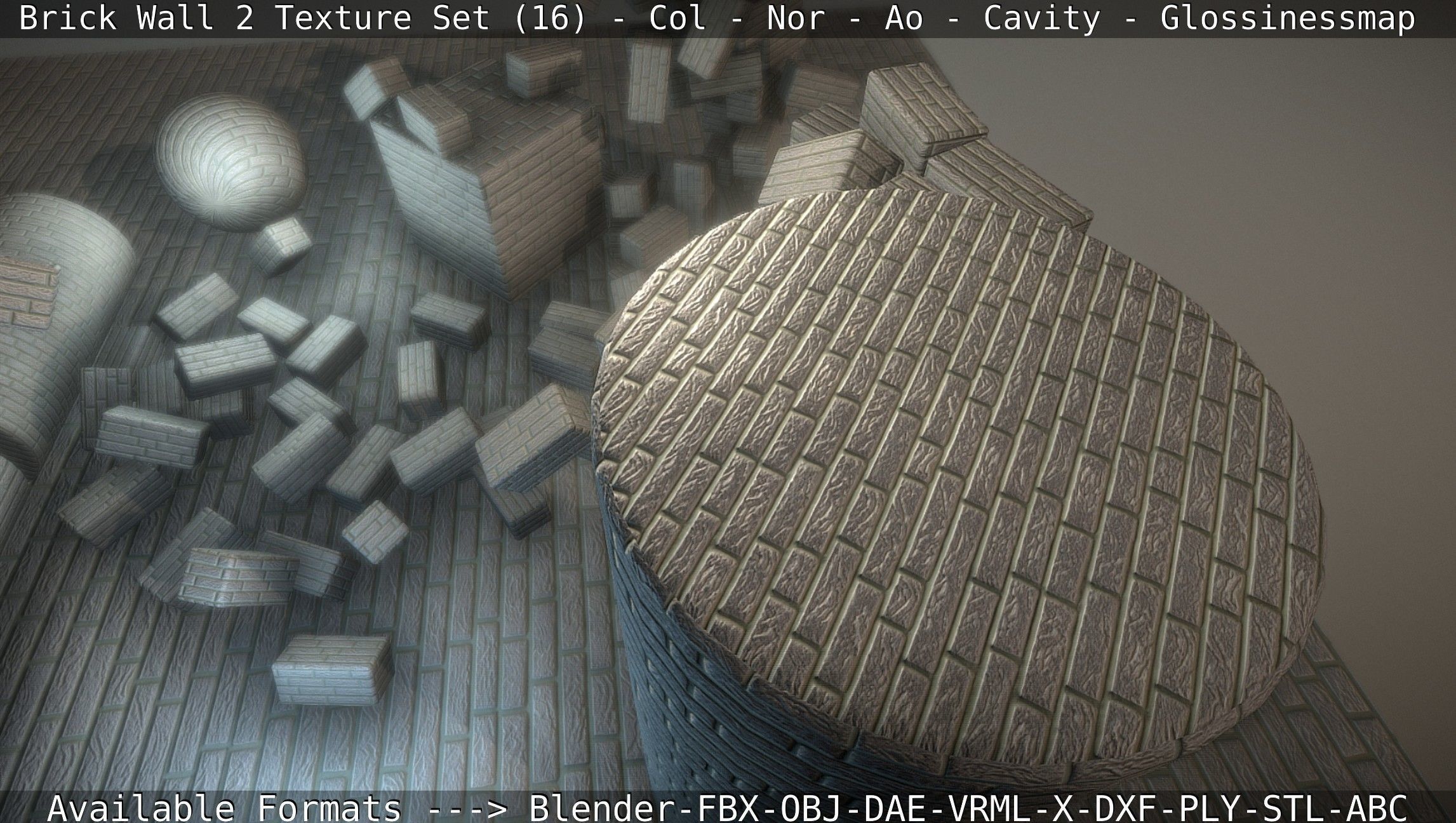 Brick Wall 2 - Texture Set 16 Texture_88