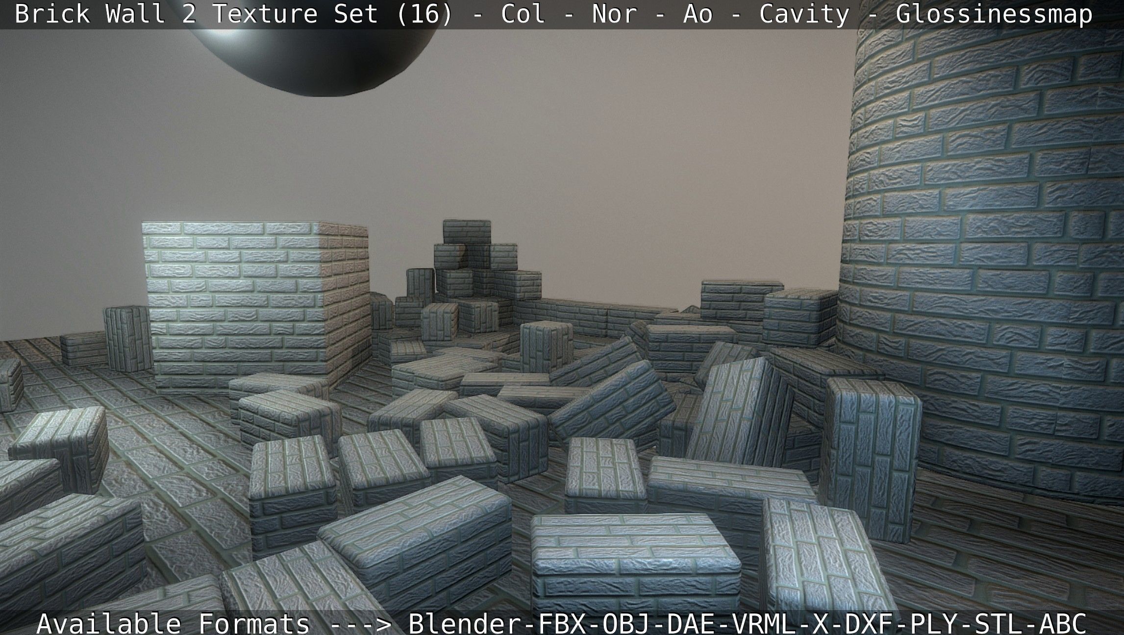 Brick Wall 2 - Texture Set 16 Texture_22