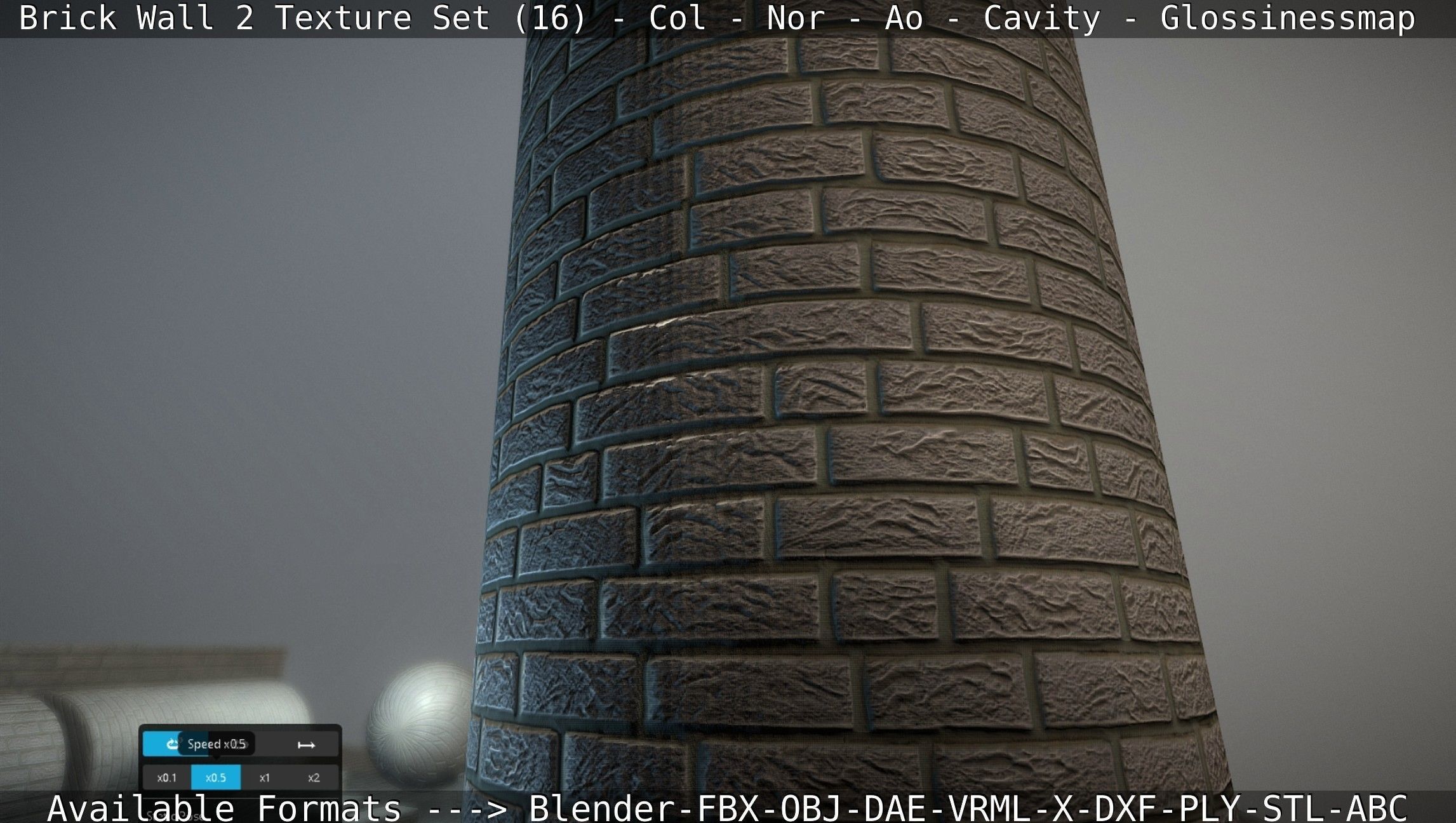 Brick Wall 2 - Texture Set 16 Texture_106