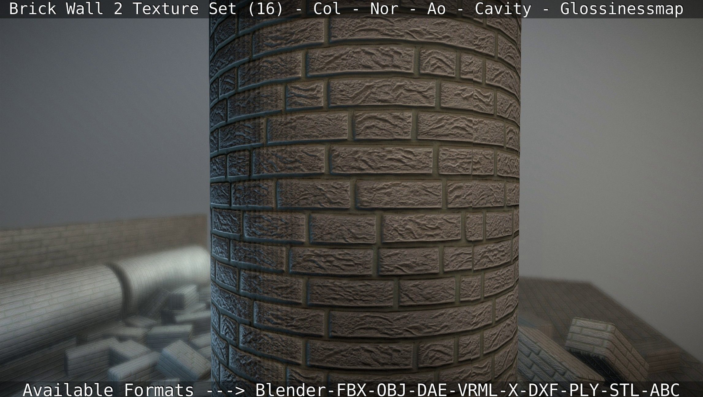 Brick Wall 2 - Texture Set 16 Texture_79