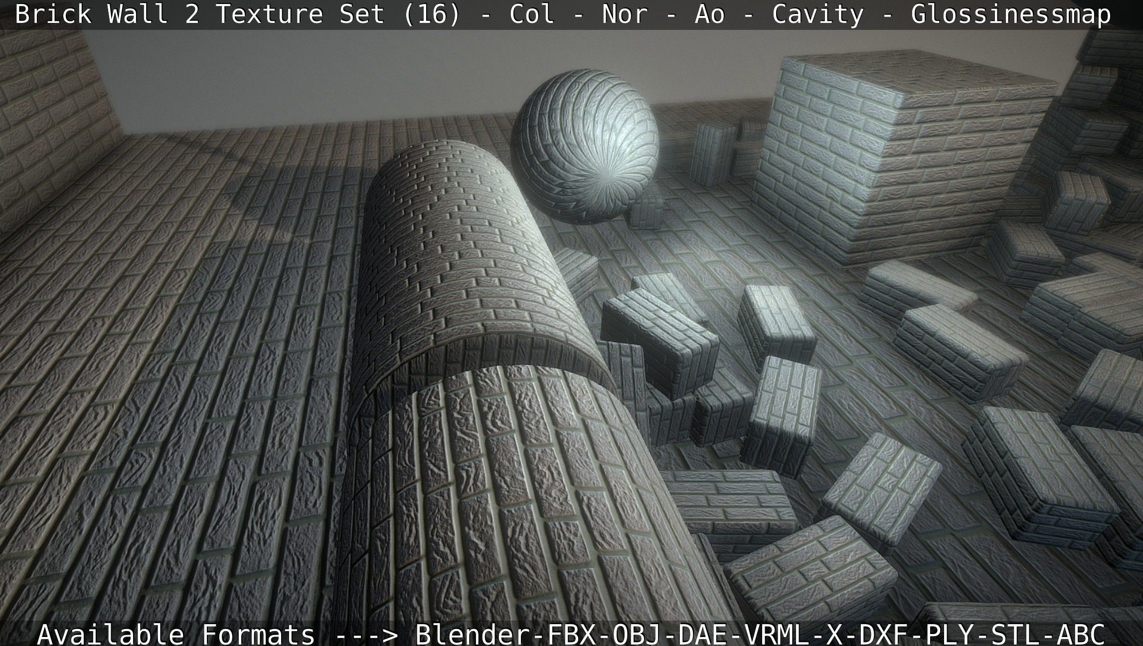 Brick Wall 2 - Texture Set 16 Texture_67