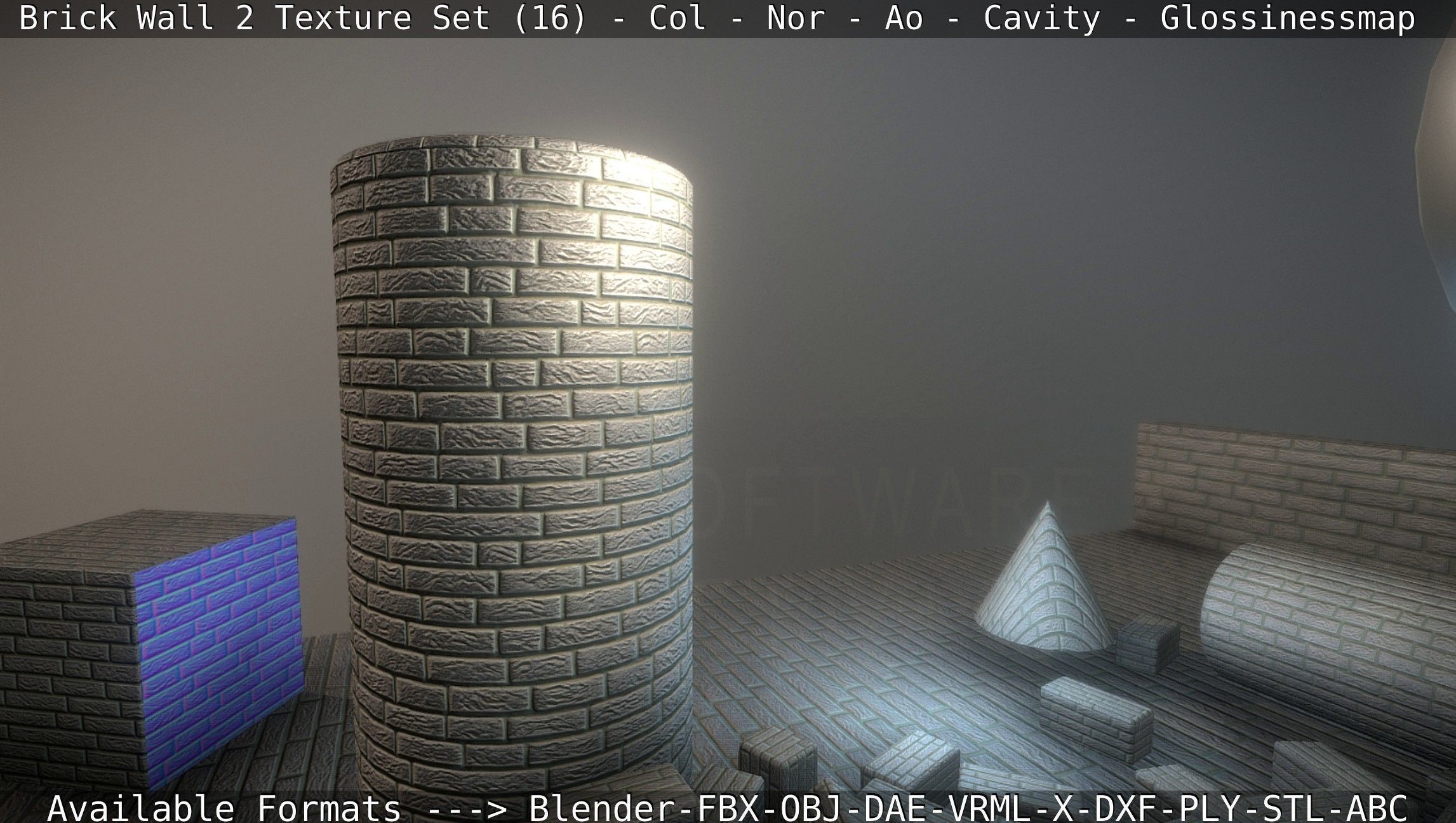 Brick Wall 2 - Texture Set 16 Texture_83