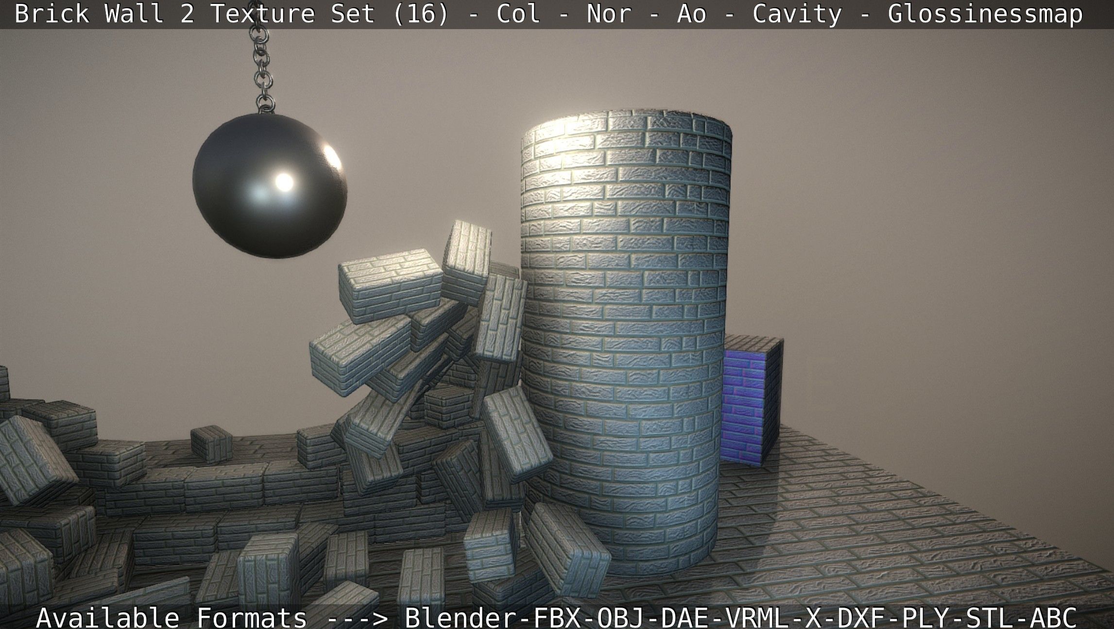 Brick Wall 2 - Texture Set 16 Texture_111