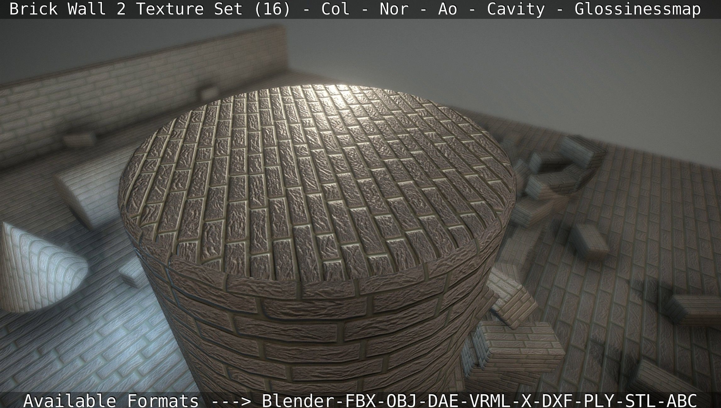 Brick Wall 2 - Texture Set 16 Texture_87