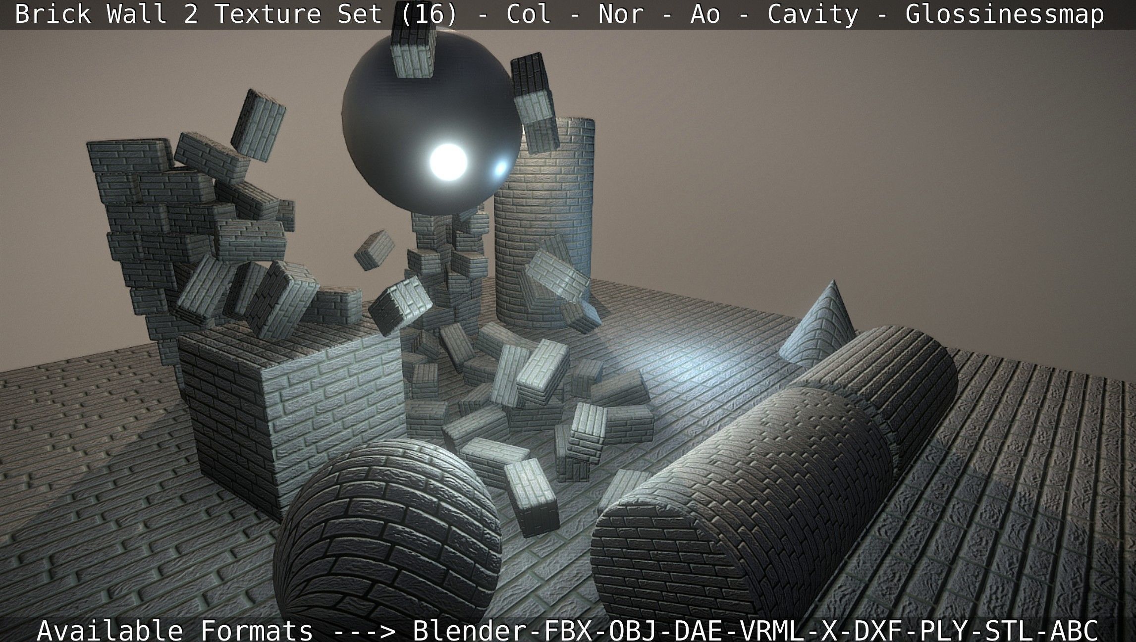 Brick Wall 2 - Texture Set 16 Texture_15